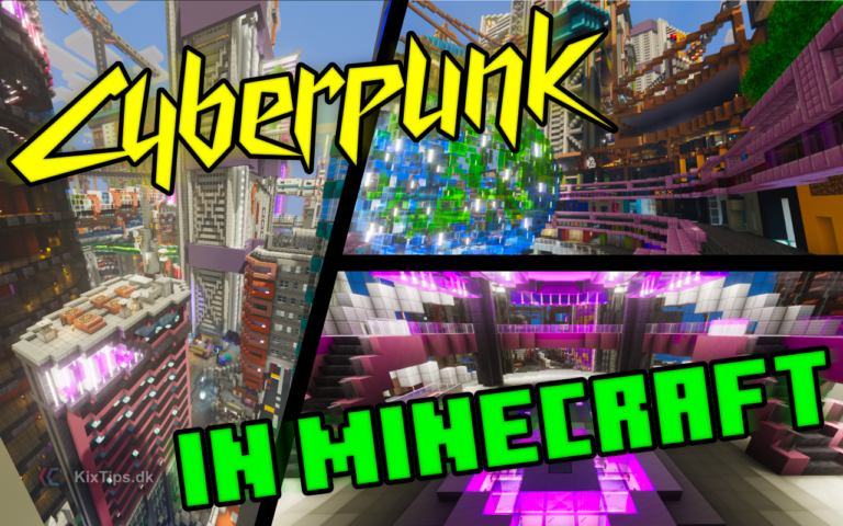 Cyber City Cyberpunk in Minecraft