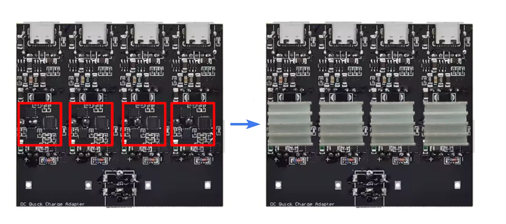 heatsink placement diagram